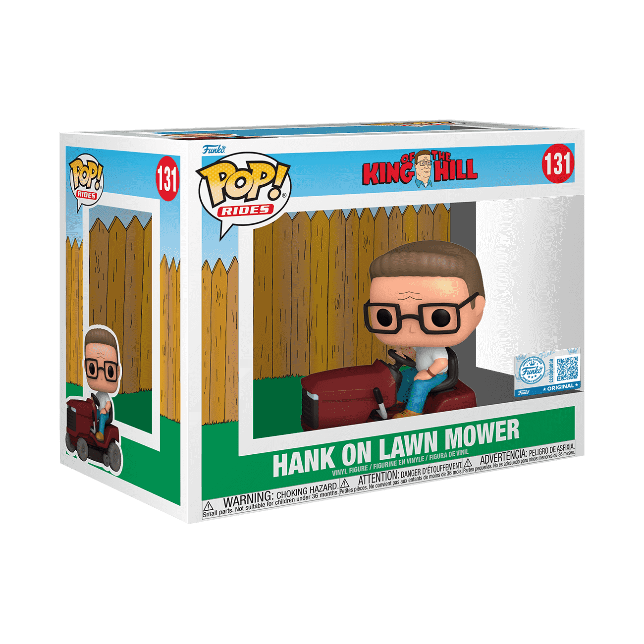 Pop! Rides Hank on Lawn Mower - Figurine Pop! King of the Hill - vue 2