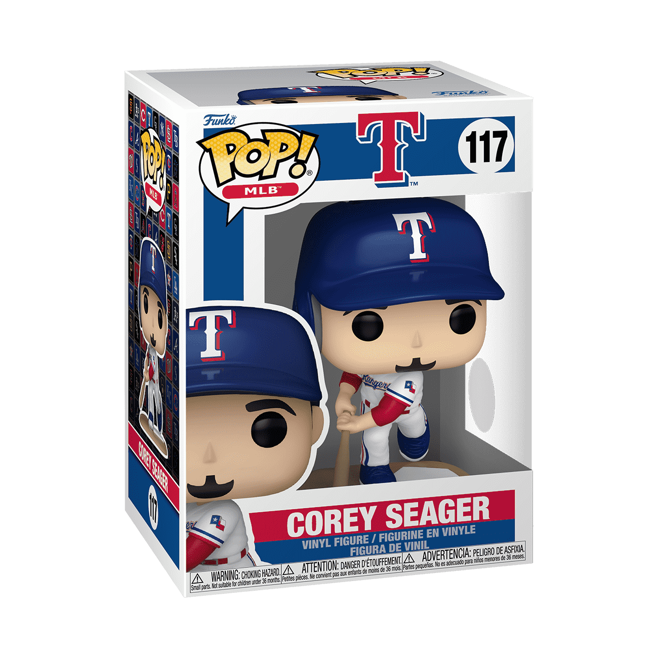 Pop! Corey Seager (White Home Uniform) - Figurine Pop! MLB - vue 2