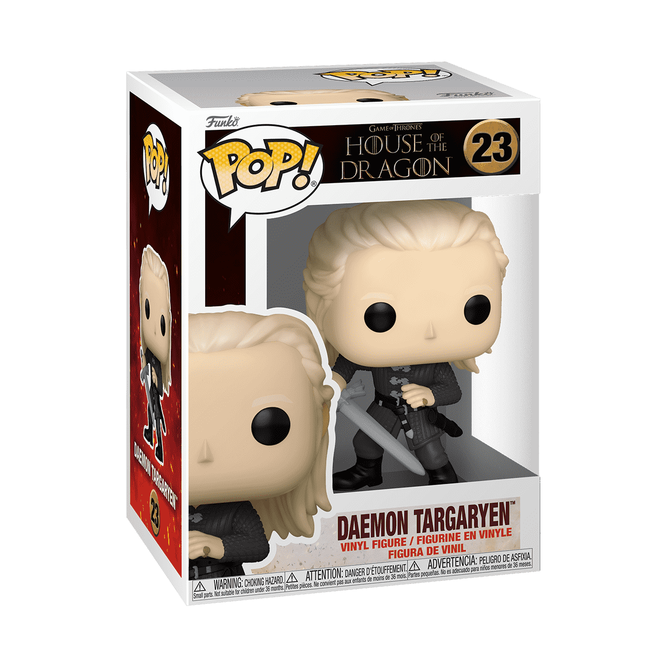 Pop! Daemon Targaryen with Dark Sister - Figurine Pop! House of the Dragon - vue 2