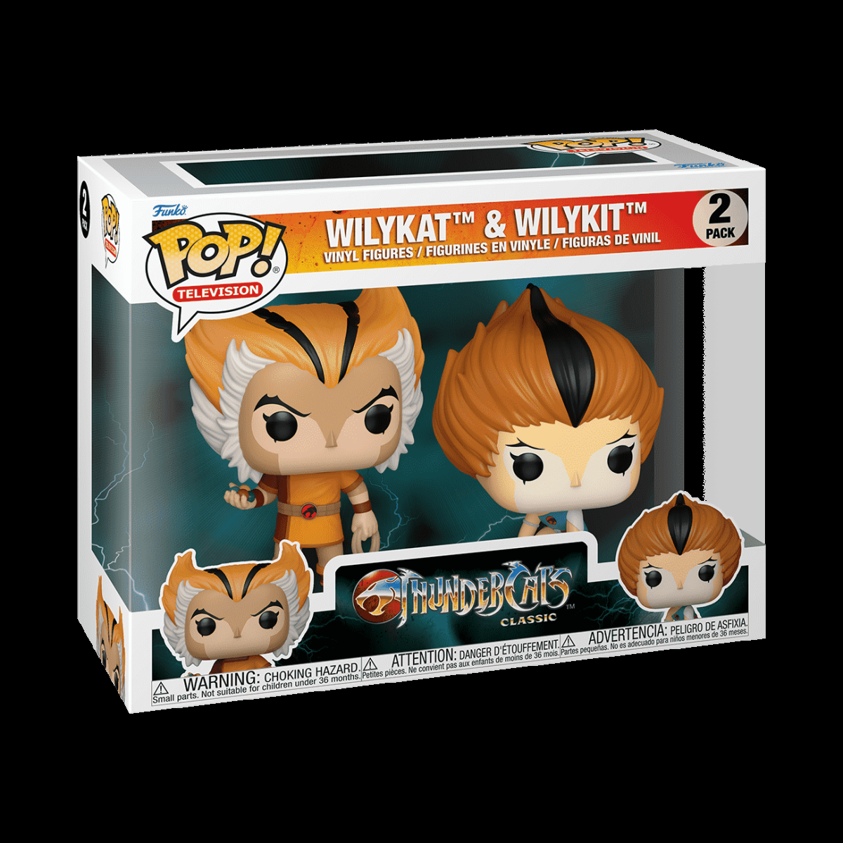 Pop! Wilykat & Wilykit 2-Pack - Figurine Pop! Thundercats - vue 2