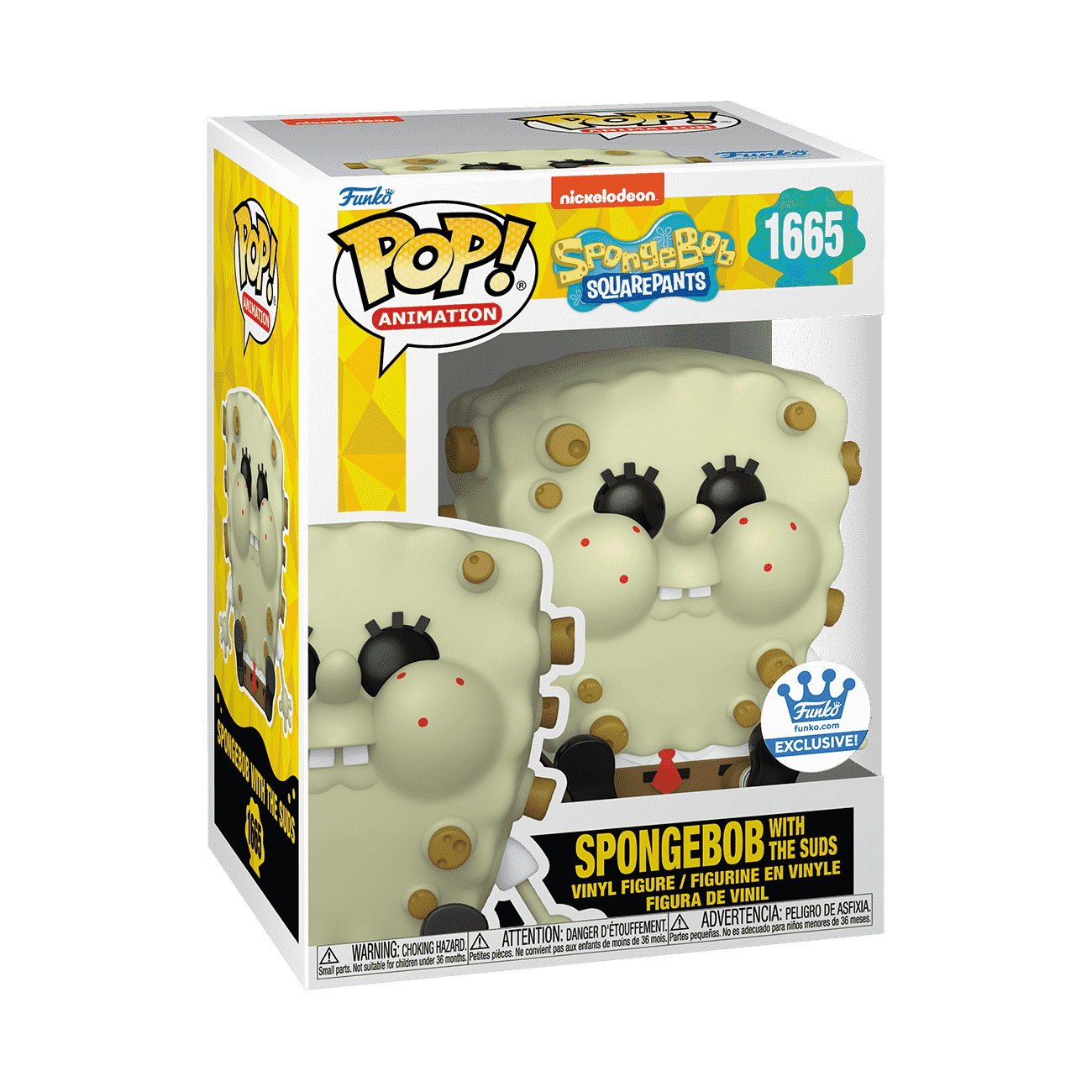 Pop! SpongeBob with the Suds - Figurine Pop! Nickelodeon - vue 3