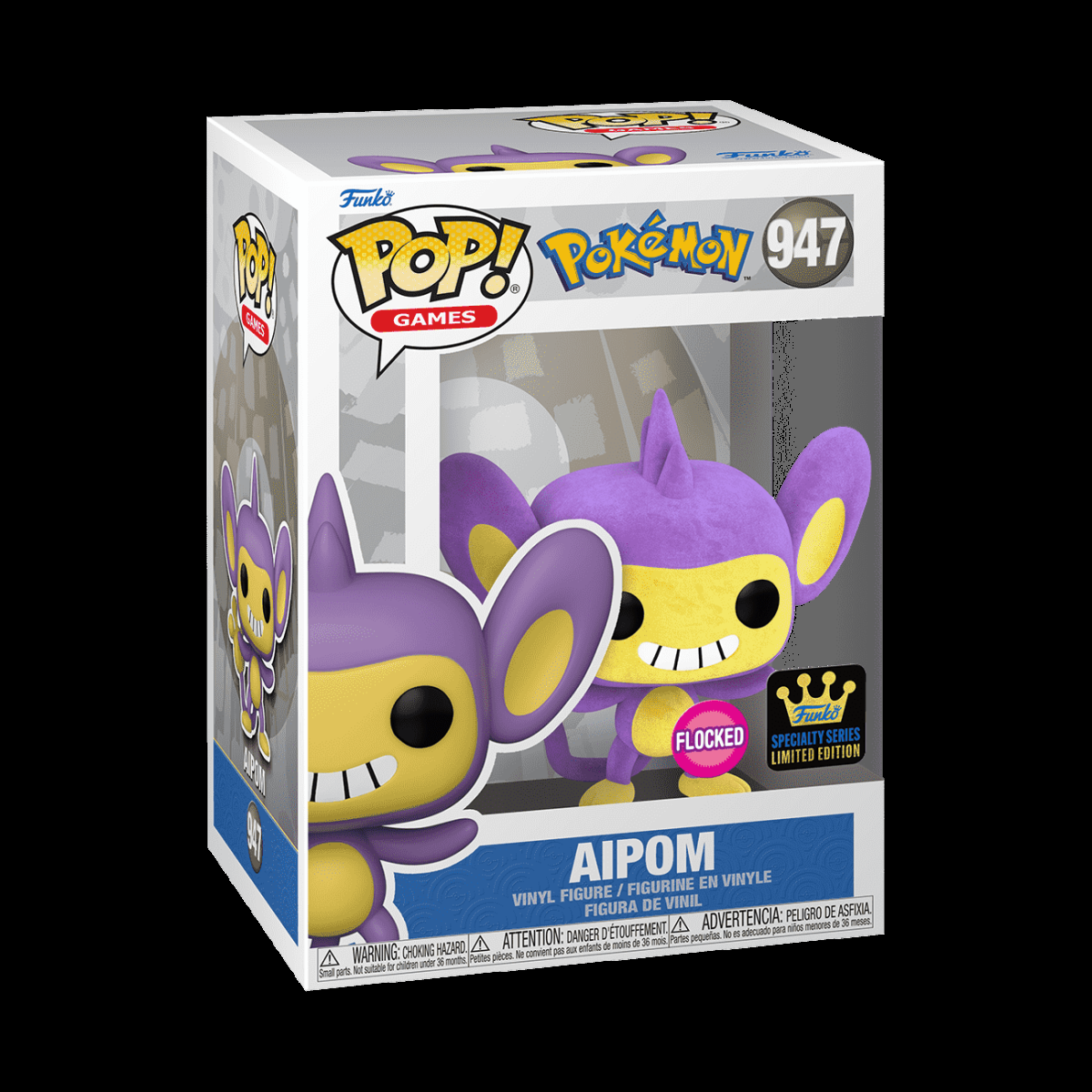 Pop! Aipom (Flocked) - Figurine Pop! Pokémon - vue 2