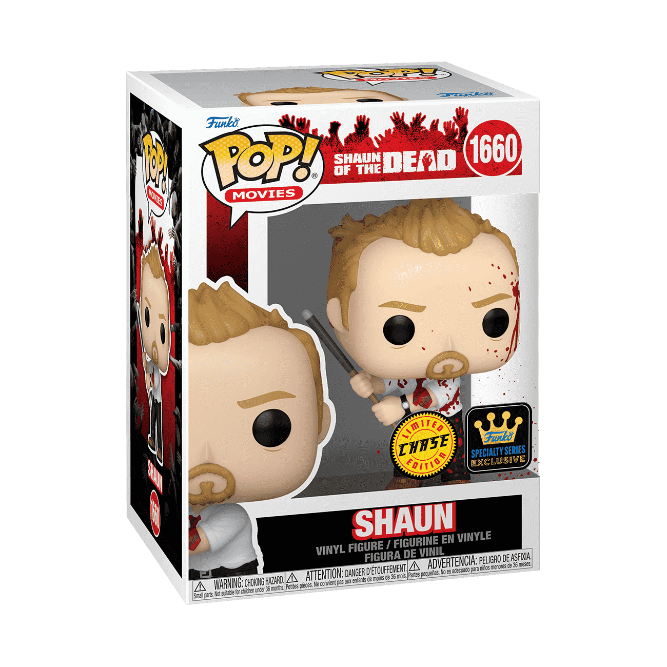 Pop! Shaun with Pool Cue - Figurine Pop! Shaun of the Dead - vue 4