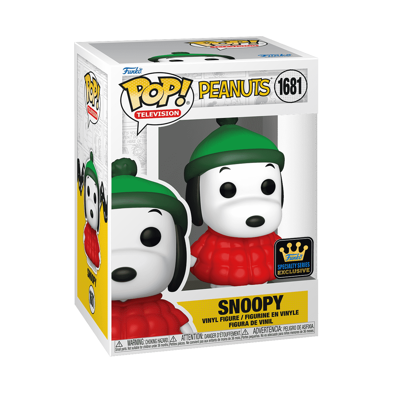 Pop! Snoopy in Puffer Jacket - Figurine Pop! Peanuts - vue 2