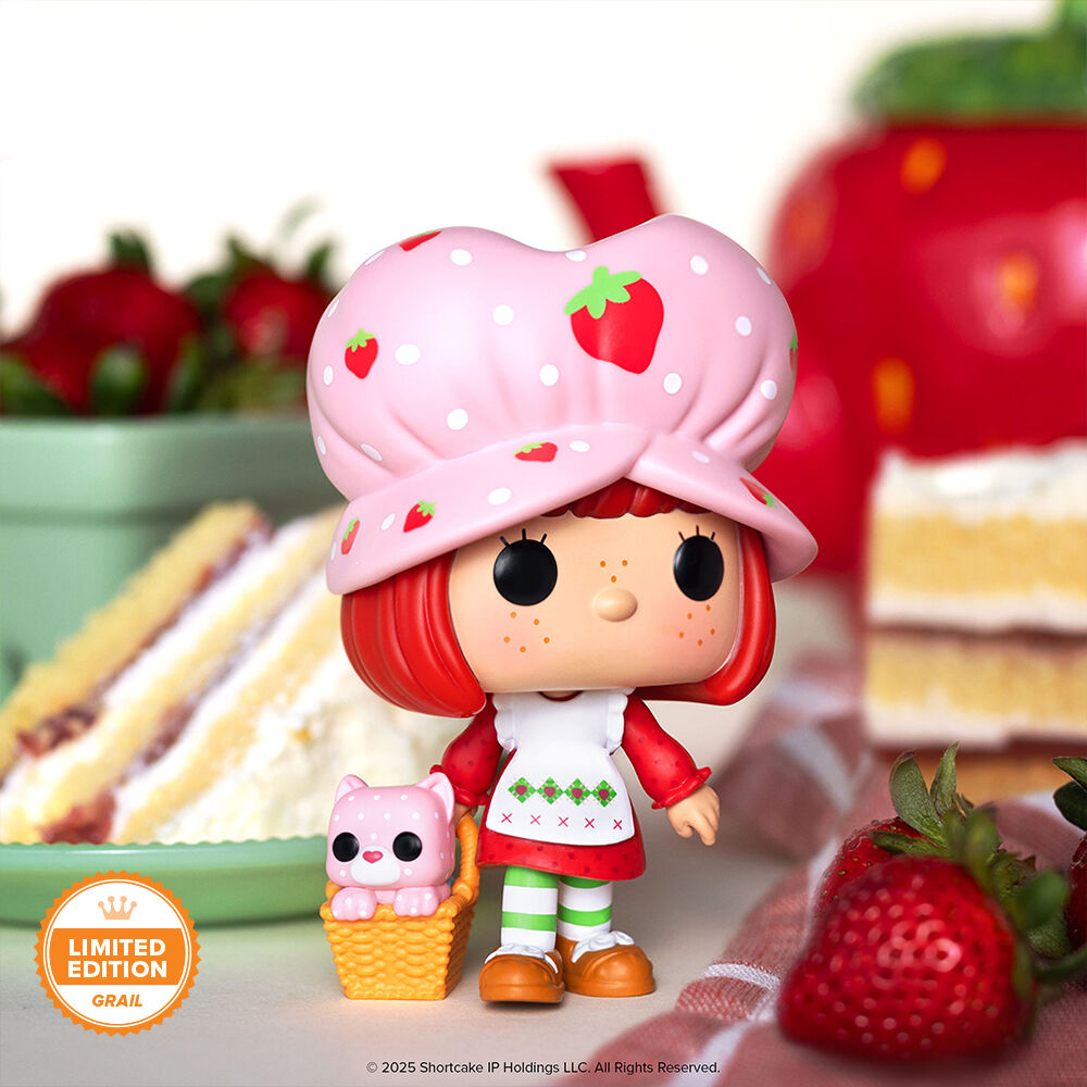 Pop! Strawberry Shortcake with Custard with Pop! Protector - Figurine Pop! Strawberry Shortcake