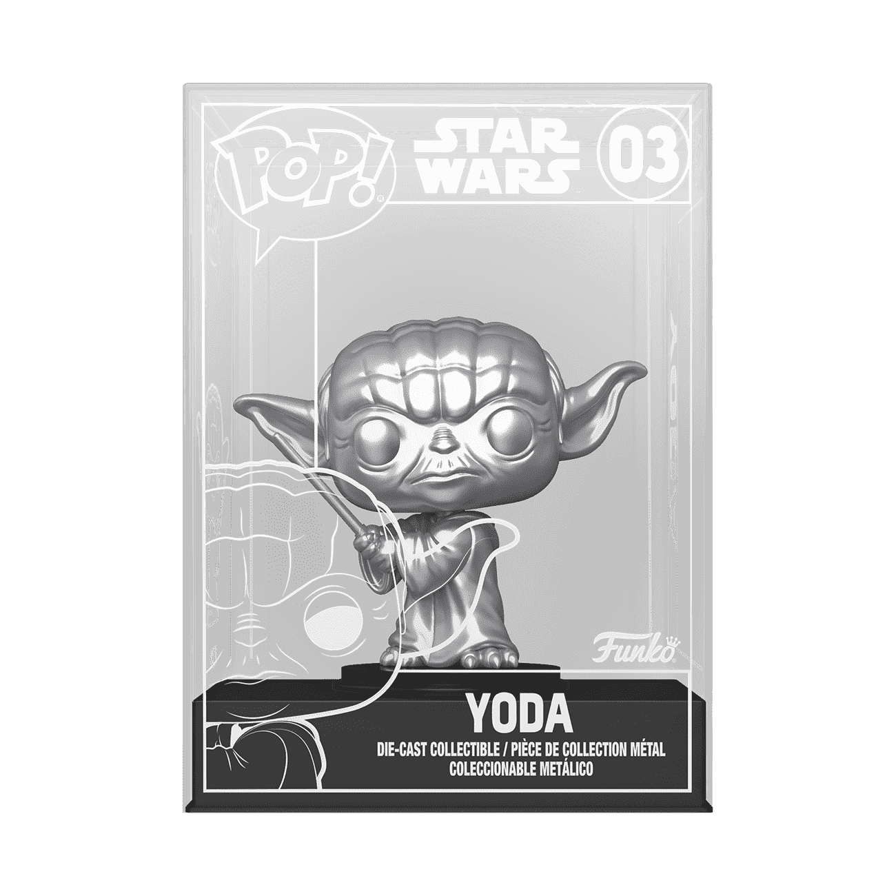 Pop! Die-Cast Yoda with Lightsaber - Figurine Pop! Star Wars - vue 4