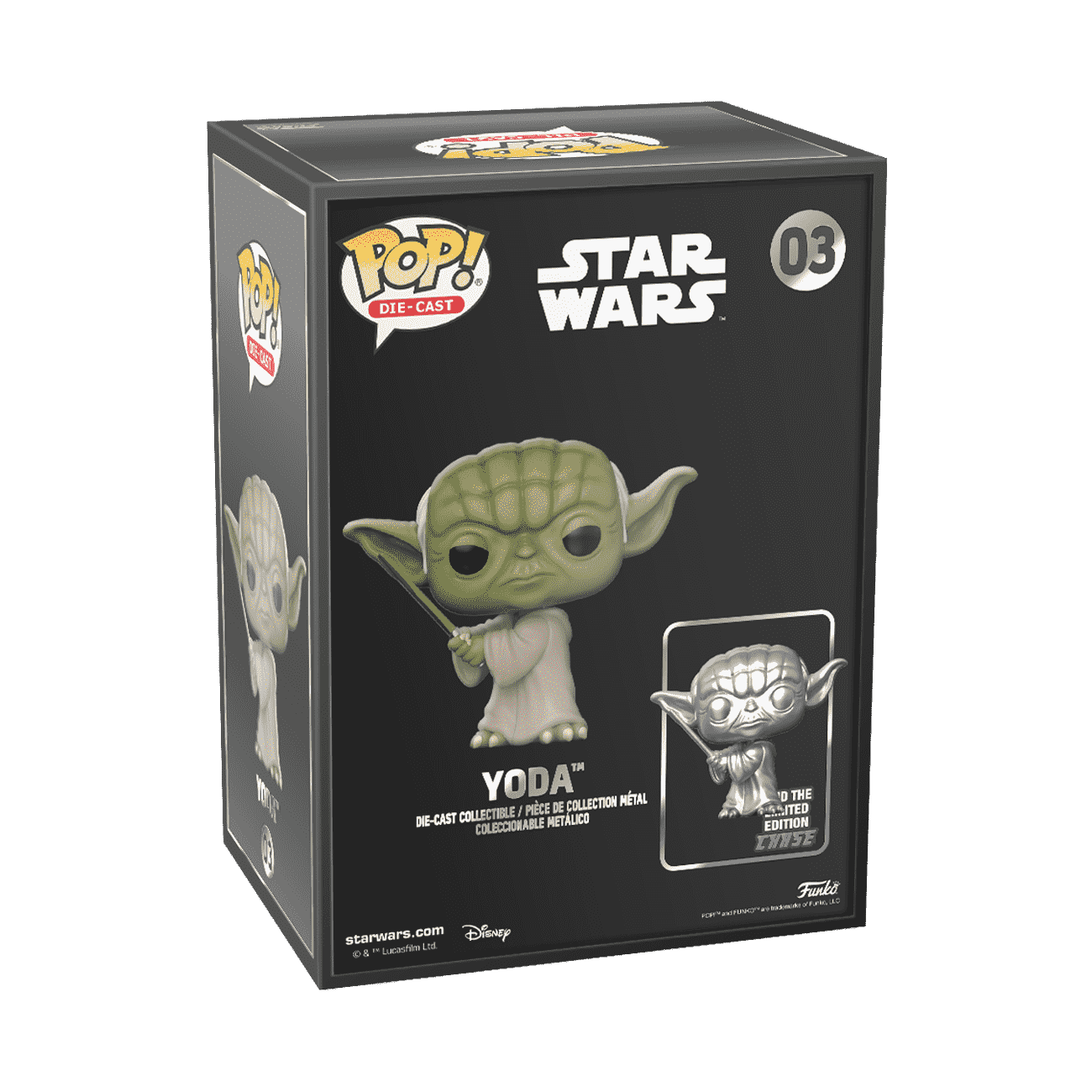 Pop! Die-Cast Yoda with Lightsaber - Figurine Pop! Star Wars - vue 5