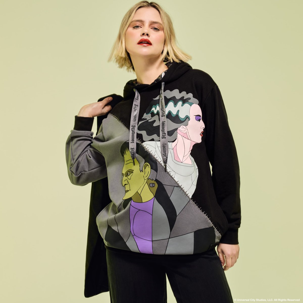 Universal Monsters The Bride Of Frankenstein Unisex Hoodie - Figurine Apparel Universal Monsters - vue 2