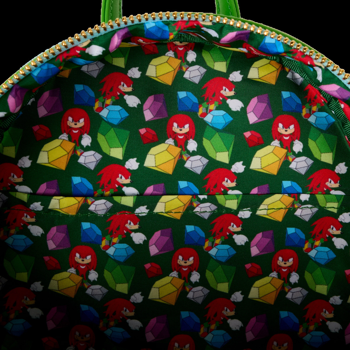 Sonic The Hedgehog Limited Edition Knuckles Emerald Glitter Mini Backpack - Figurine Bags Sonic The Hedgehog - vue 7