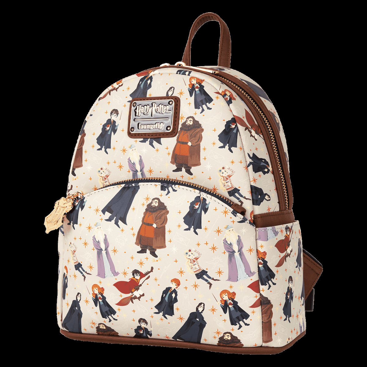Harry Potter Hogwarts All-Over Print Mini Backpack - Figurine Bags Harry Potter - vue 3