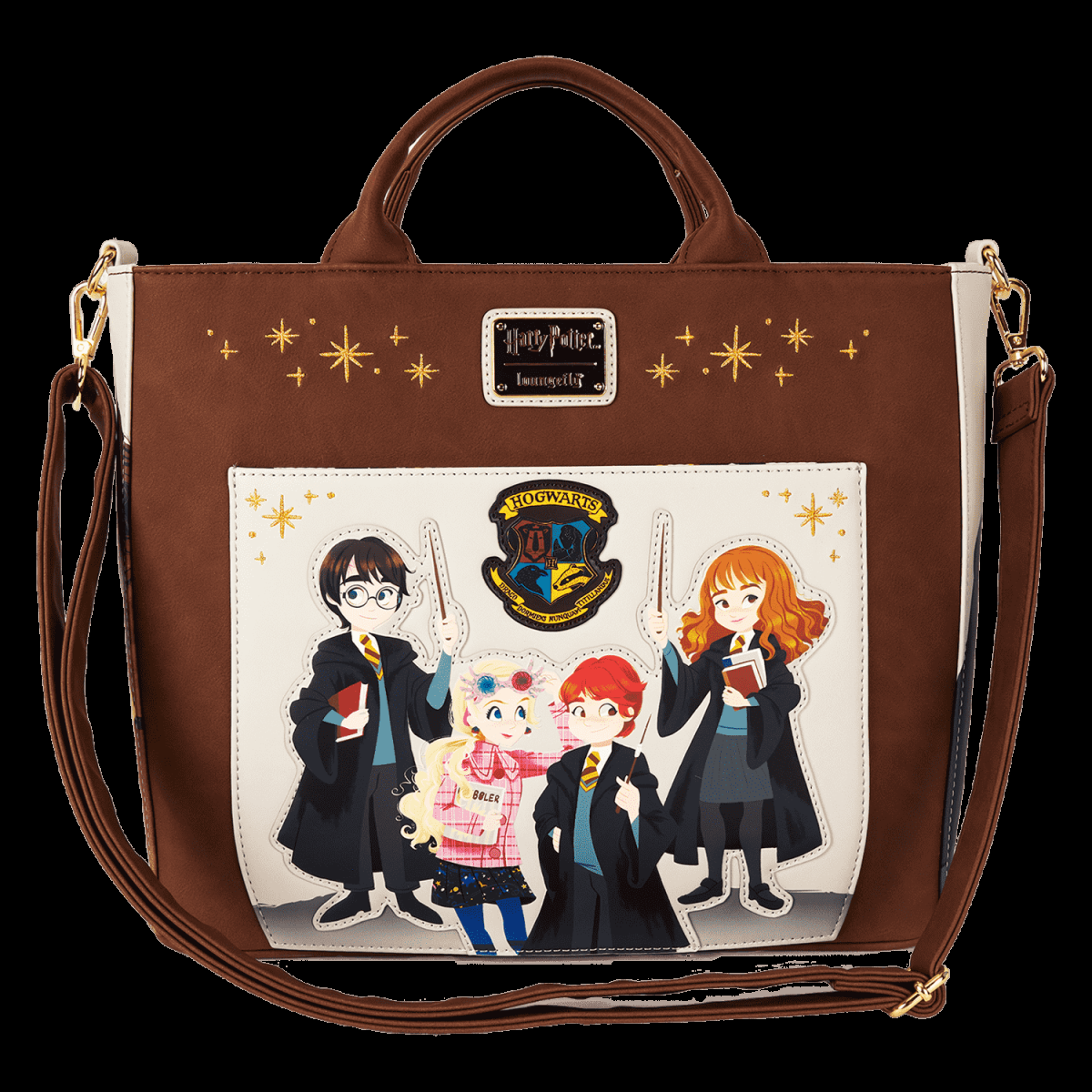 Harry Potter Hogwarts Convertible Backpack & Tote Crossbody Bag - Figurine Bags Harry Potter - vue 10