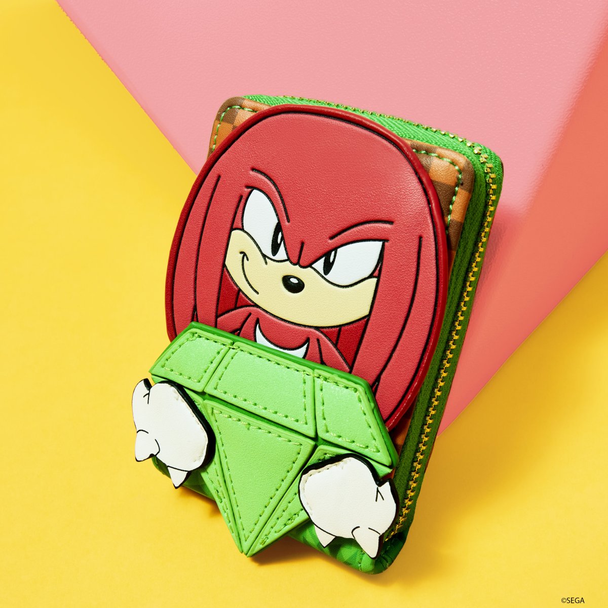 Sonic The Hedgehog Limited Edition Knuckles Emerald Glitter Accordion Wallet - Figurine Wallets Sonic The Hedgehog - vue 2