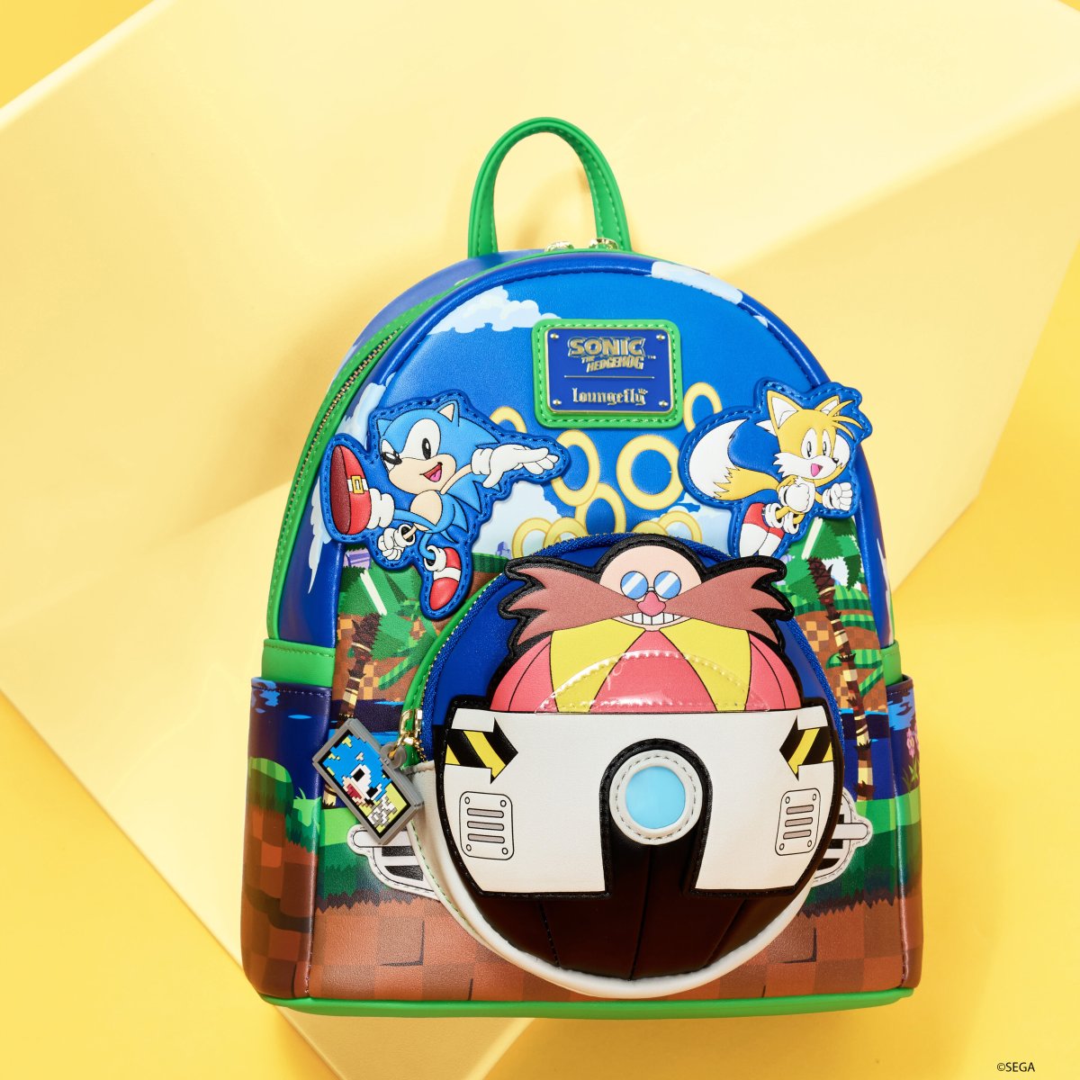 Sonic The Hedgehog Light Up Mini Backpack - Figurine Bags Sonic The Hedgehog - vue 2