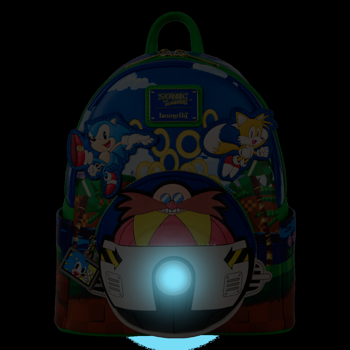 Sonic The Hedgehog Light Up Mini Backpack - Figurine Bags Sonic The Hedgehog - vue 3