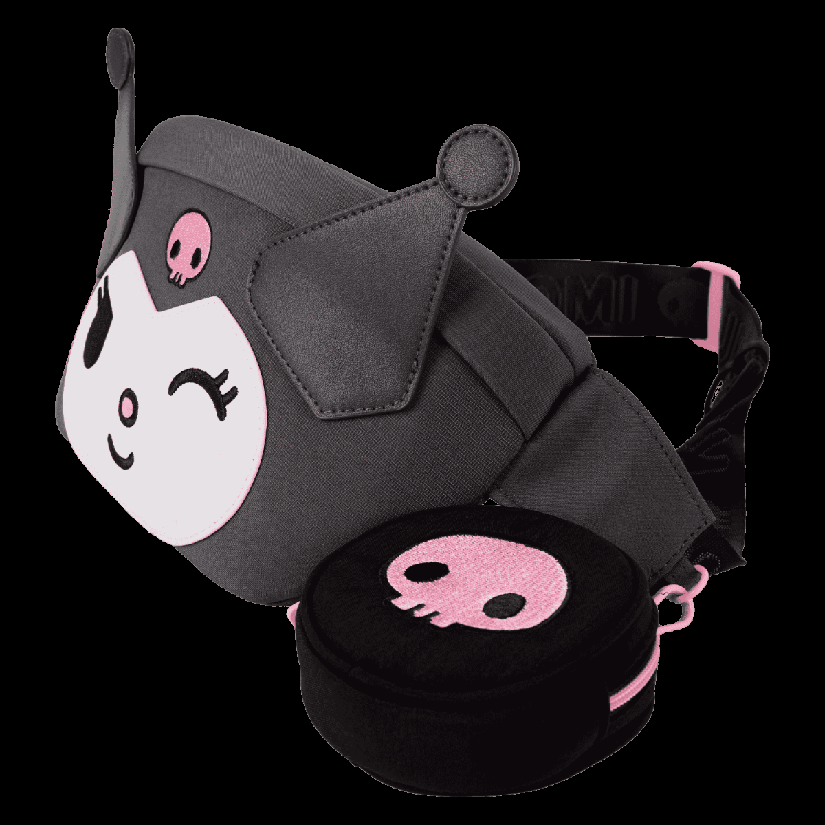 Sanrio Kuromi Cosplay Convertible Nylon Belt Bag with Coin Bag - Figurine Bags Sanrio - vue 3