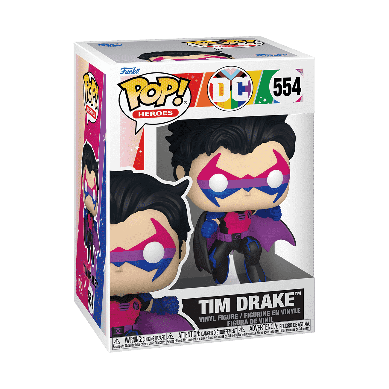 Pop! Tim Drake (Pride Flag) - Figurine Pop! DC Comics - vue 2