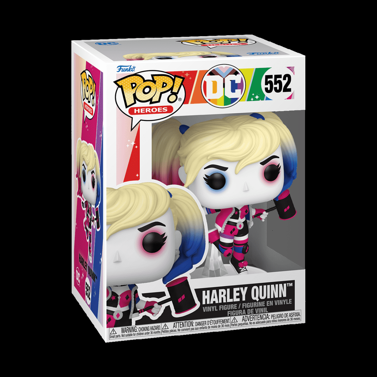 Pop! Harley Quinn (Pride Flag) - Figurine Pop! DC Comics - vue 2