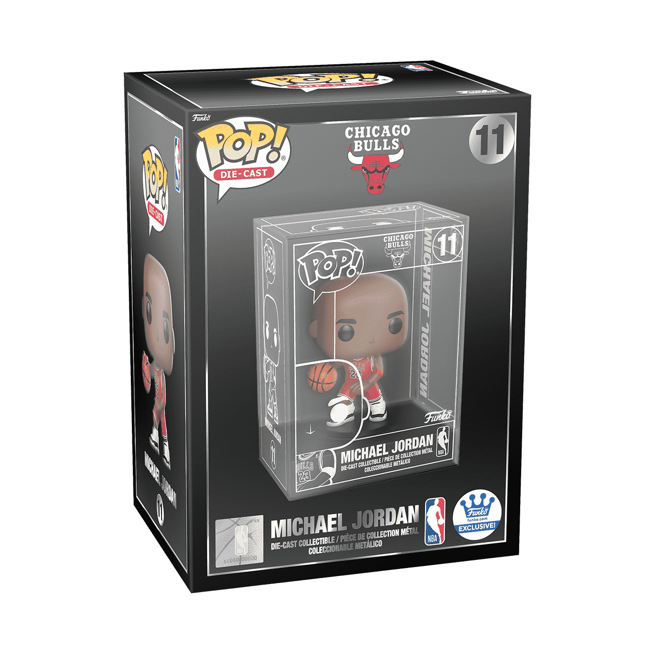 Pop! Die-Cast Michael Jordan - Figurine Pop! NBA - vue 3