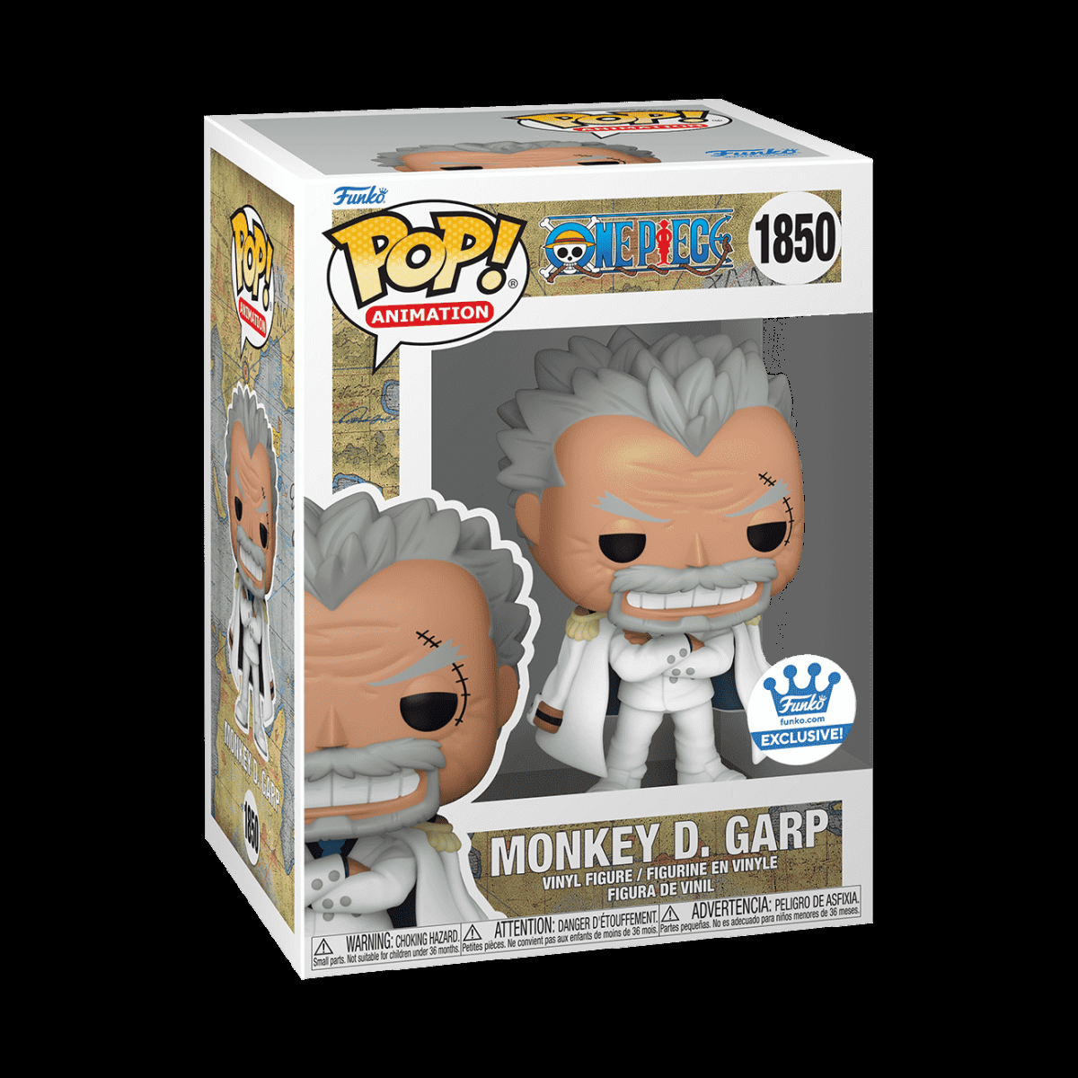 Pop! Monkey D. Garp with Pop! Protector - Figurine Pop! One Piece - vue 3