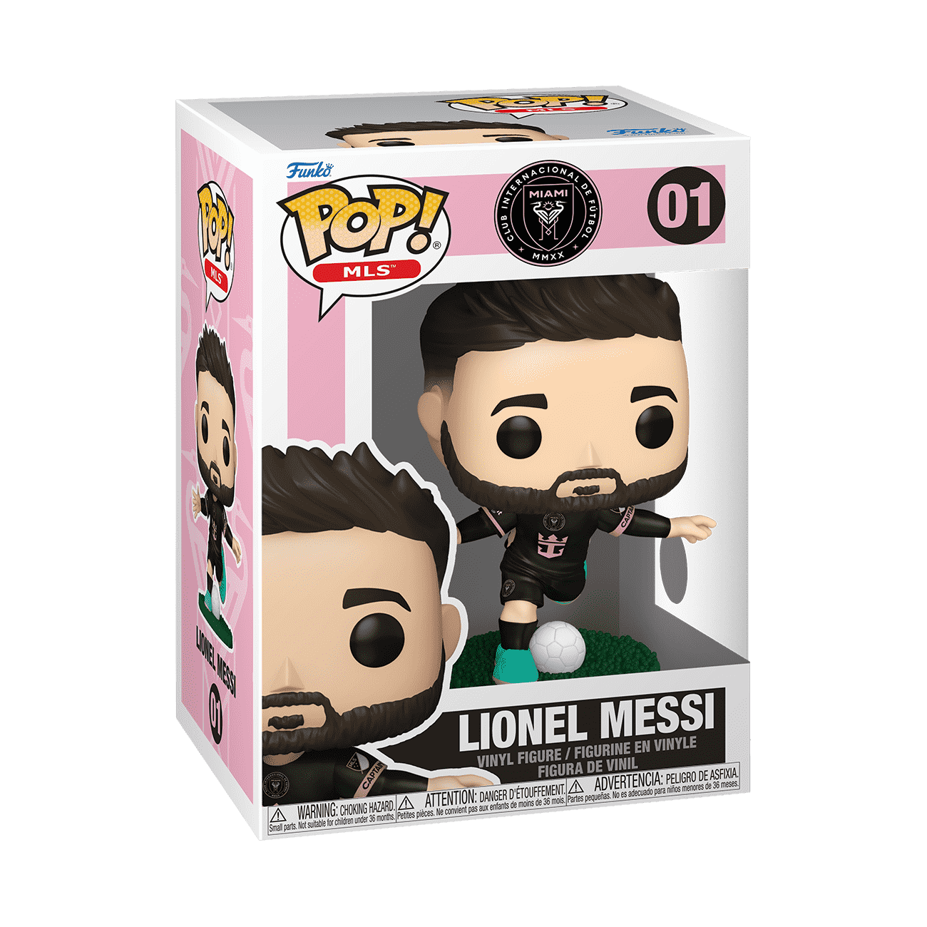 Pop! Lionel Messi (Inter Miami CF Away Jersey) - Figurine Pop! MLS - vue 2
