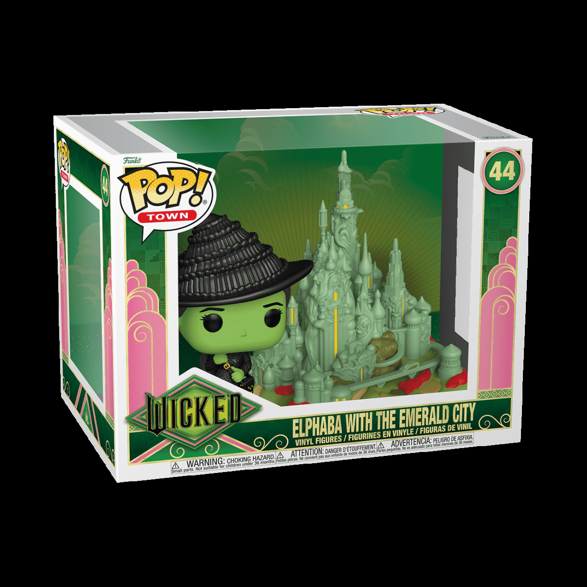 Pop! Town Elphaba with the Emerald City - Figurine Pop! Wicked - vue 2