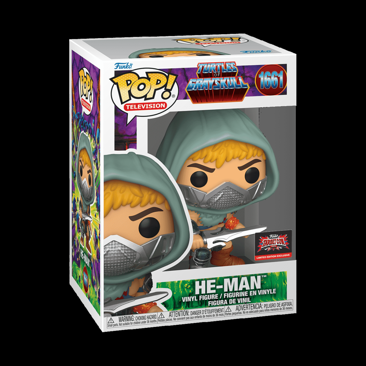 Pop! He-Man (Turtles of Grayskull) - Figurine Pop! Masters of the Universe - vue 2