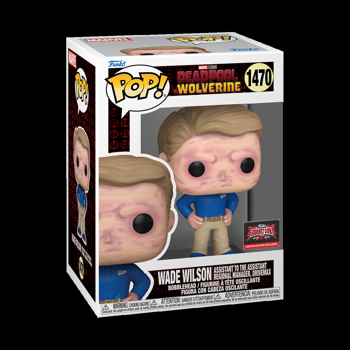Pop! Wade Wilson Assistant to the Assistant Regional Manager, Drivemax - Figurine Pop! Marvel - vue 2