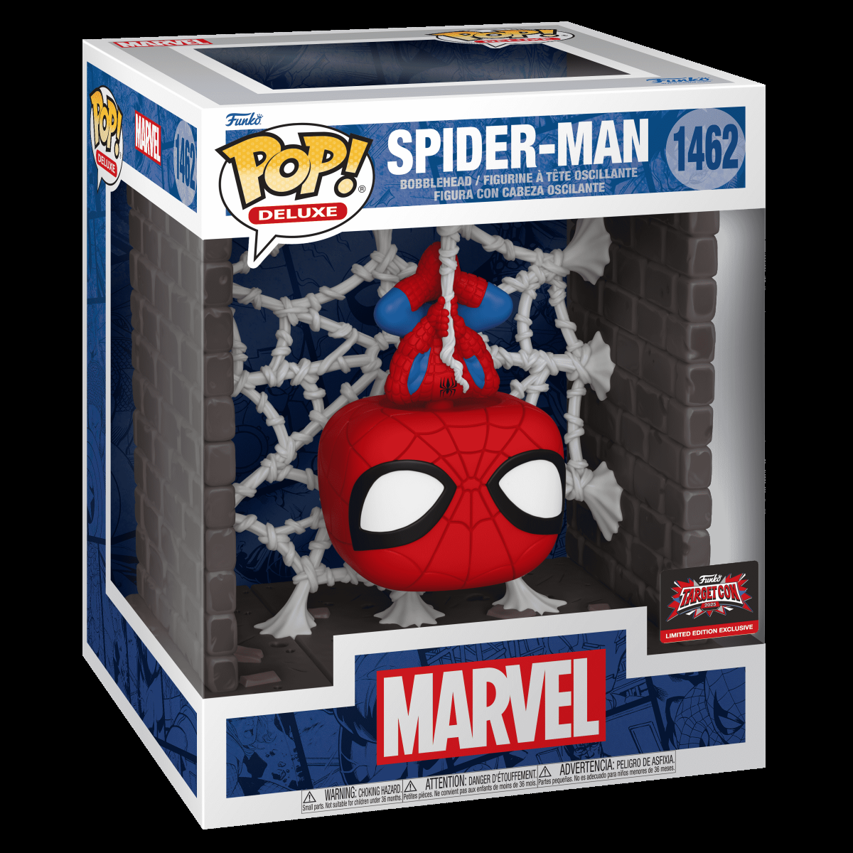 Pop! Deluxe Spider-Man (Hanging from Web) - Figurine Pop! Marvel - vue 2