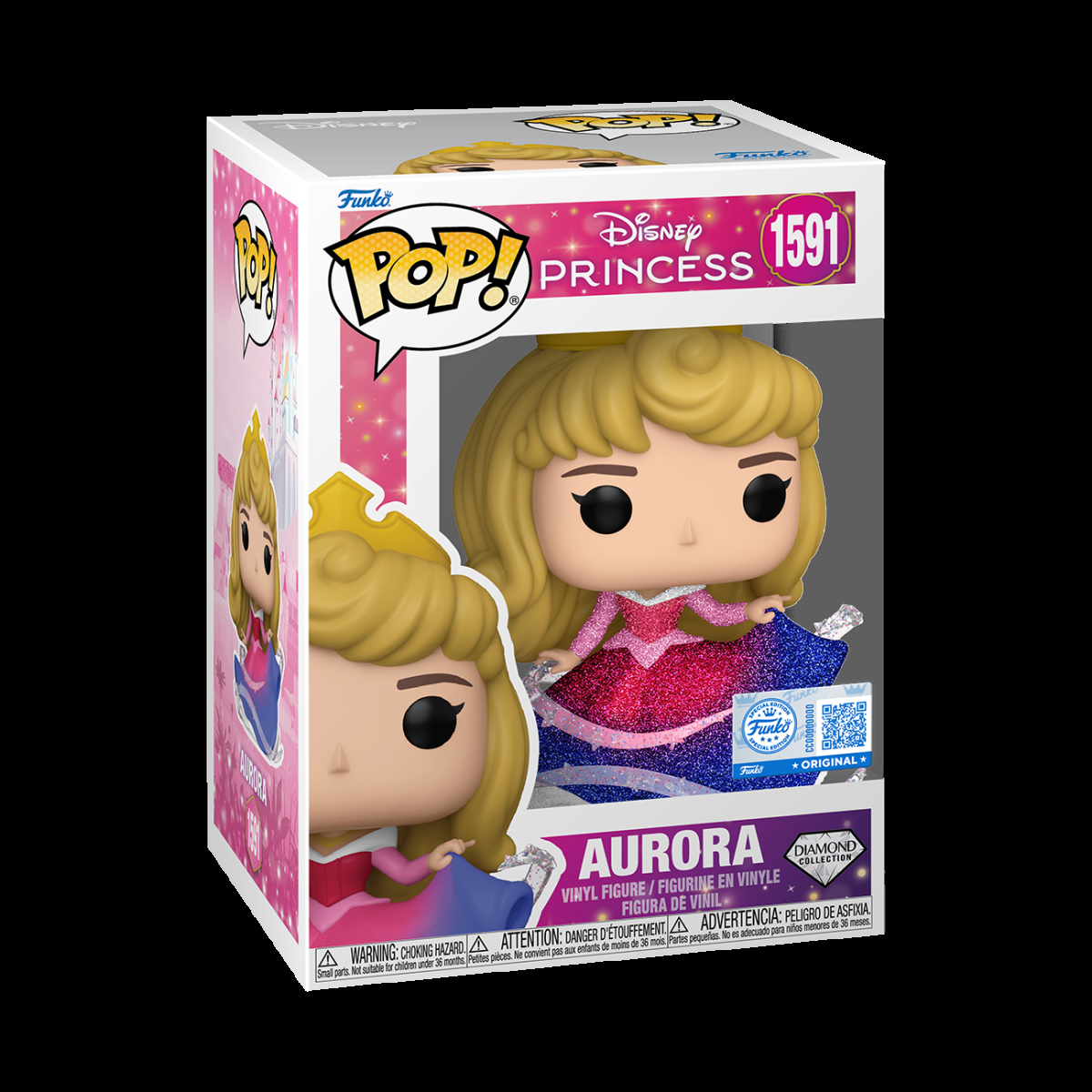 Pop! Aurora (Diamond) - Figurine Pop! Disney - vue 2