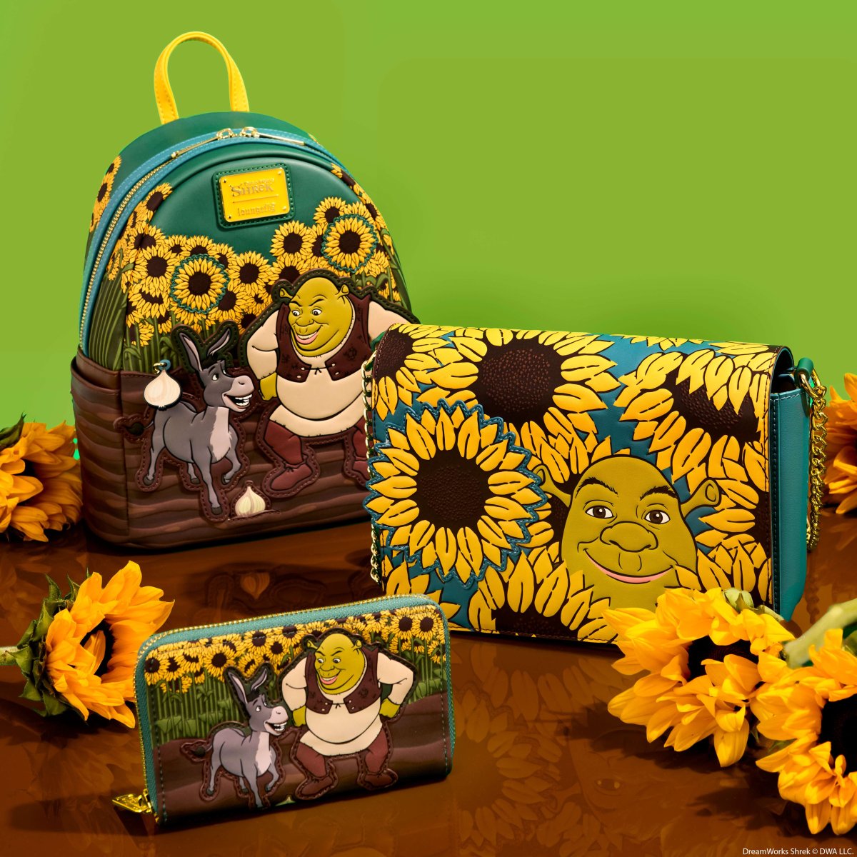 Shrek & Donkey Sunflower Field Mini Backpack - Figurine Bags Shrek - vue 3