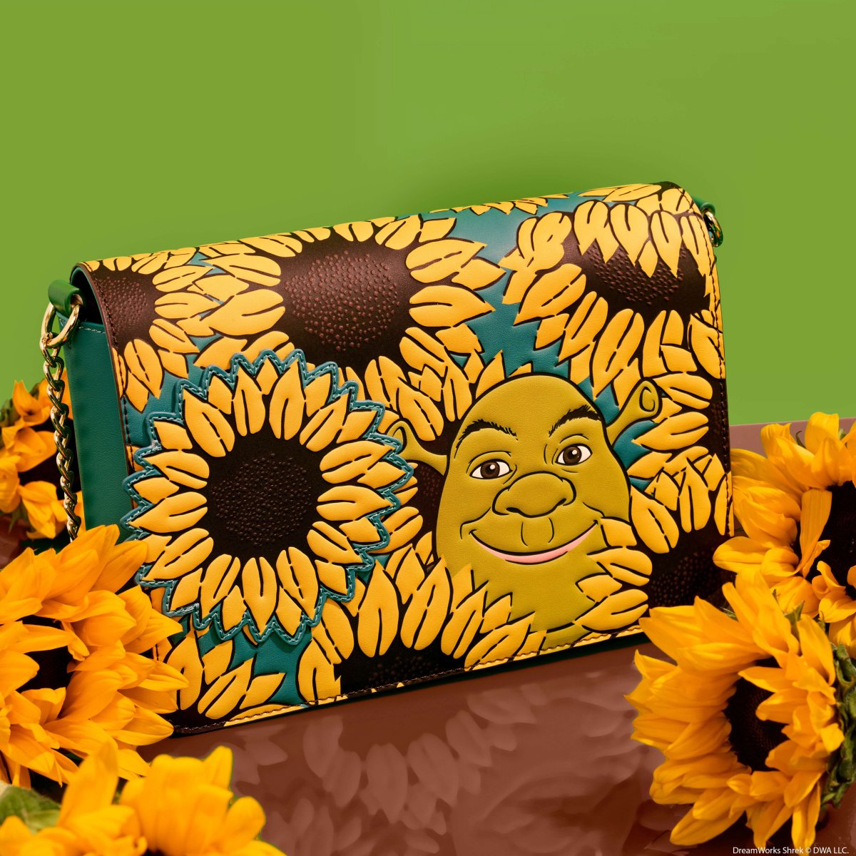 Shrek & Donkey Sunflower Field Crossbody Bag - Figurine Bags Shrek - vue 2