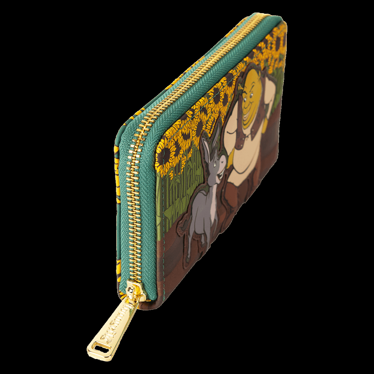Shrek & Donkey Sunflower Field Zip Around Wallet - Figurine Wallets Shrek - vue 5