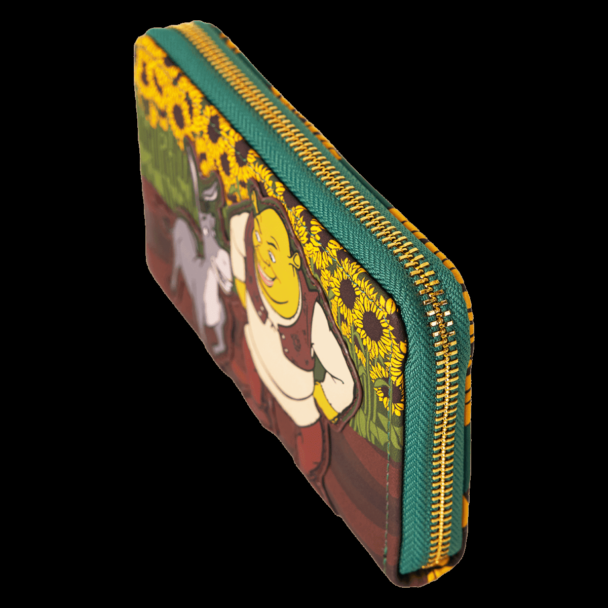 Shrek & Donkey Sunflower Field Zip Around Wallet - Figurine Wallets Shrek - vue 6