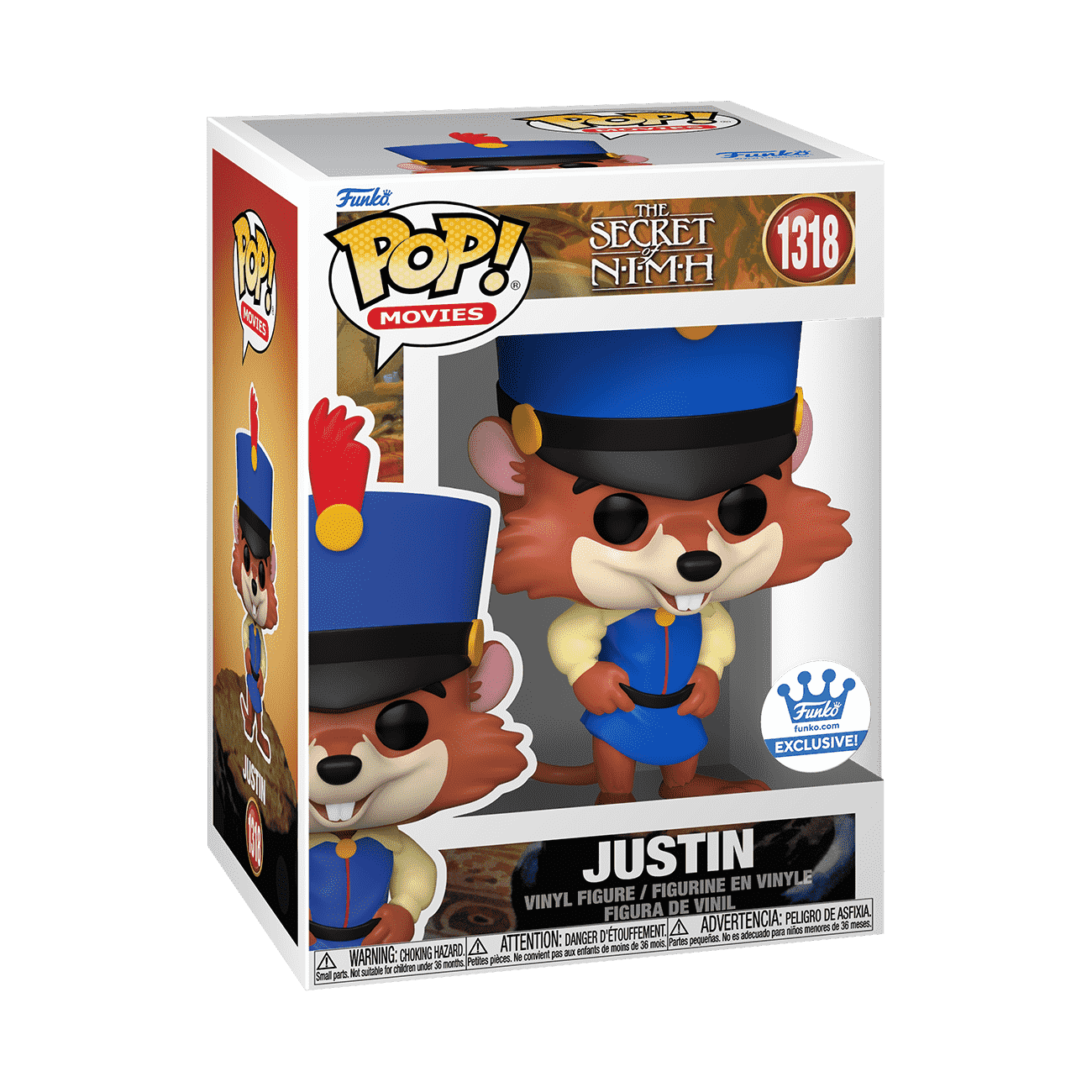 Pop! Justin (Captain Uniform) - Figurine Pop! The Secret of NIMH - vue 3