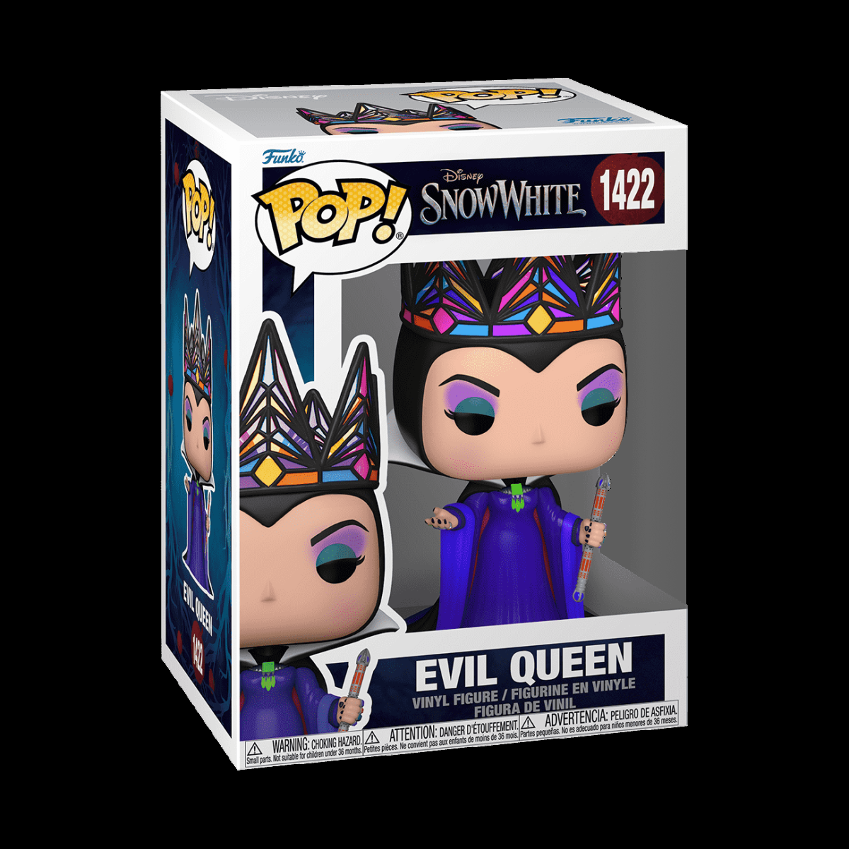 Pop! Evil Queen (Purple & Black Gown) - Figurine Pop! Disney - vue 2
