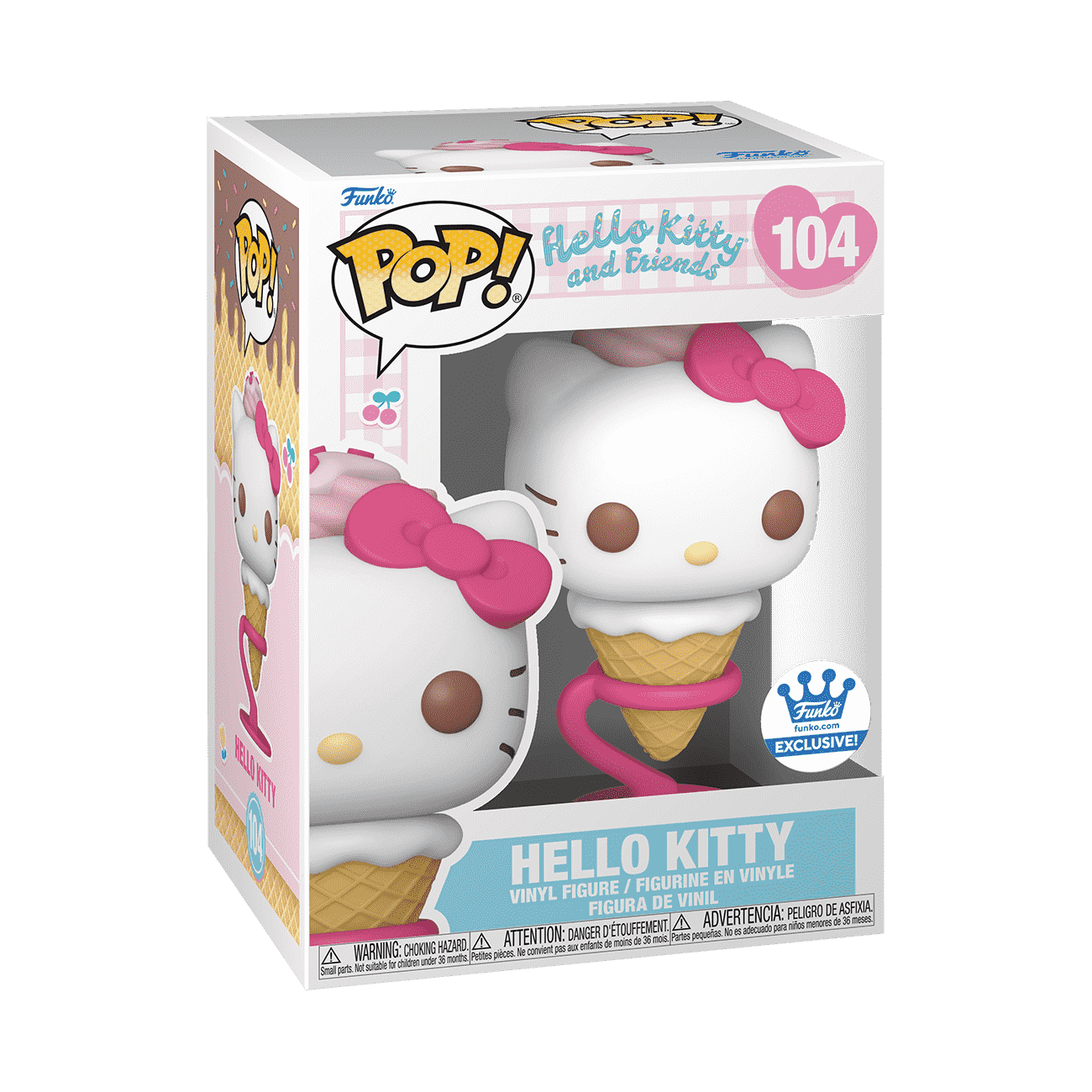 Pop! Hello Kitty as Ice Cream Cone - Figurine Pop! Sanrio - vue 3