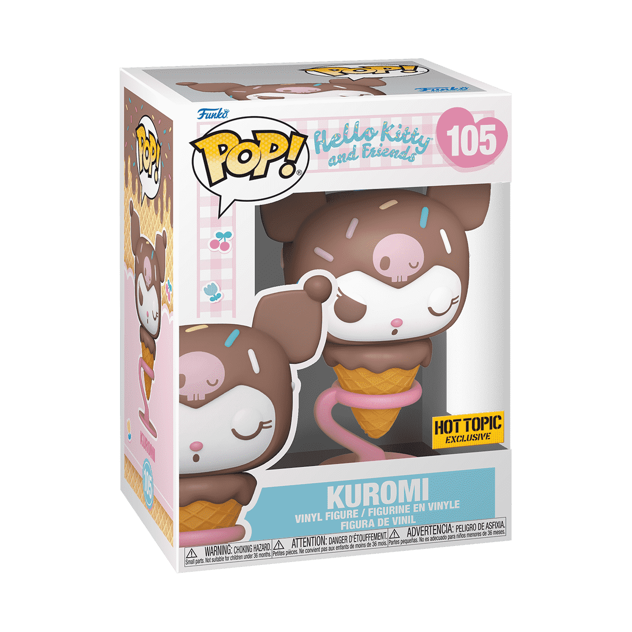 Pop! Kuromi as Ice Cream Cone - Figurine Pop! Sanrio - vue 2