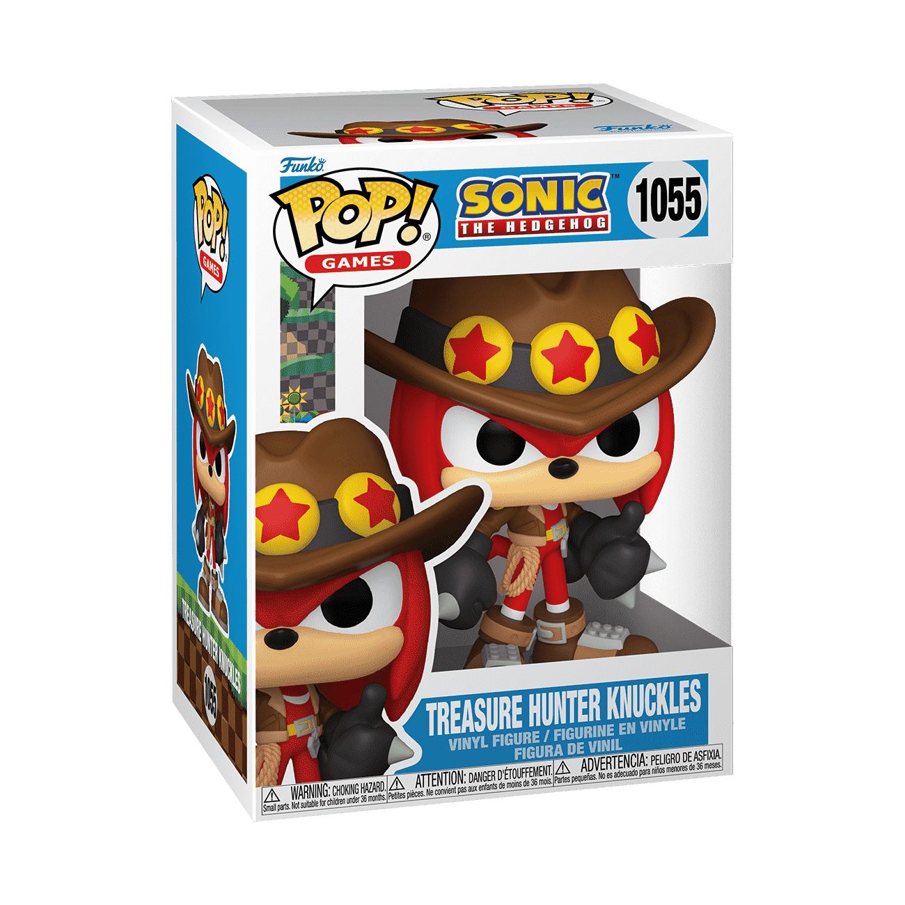 Pop! Treasure Hunter Knuckles - Figurine Pop! Sonic The Hedgehog - vue 2