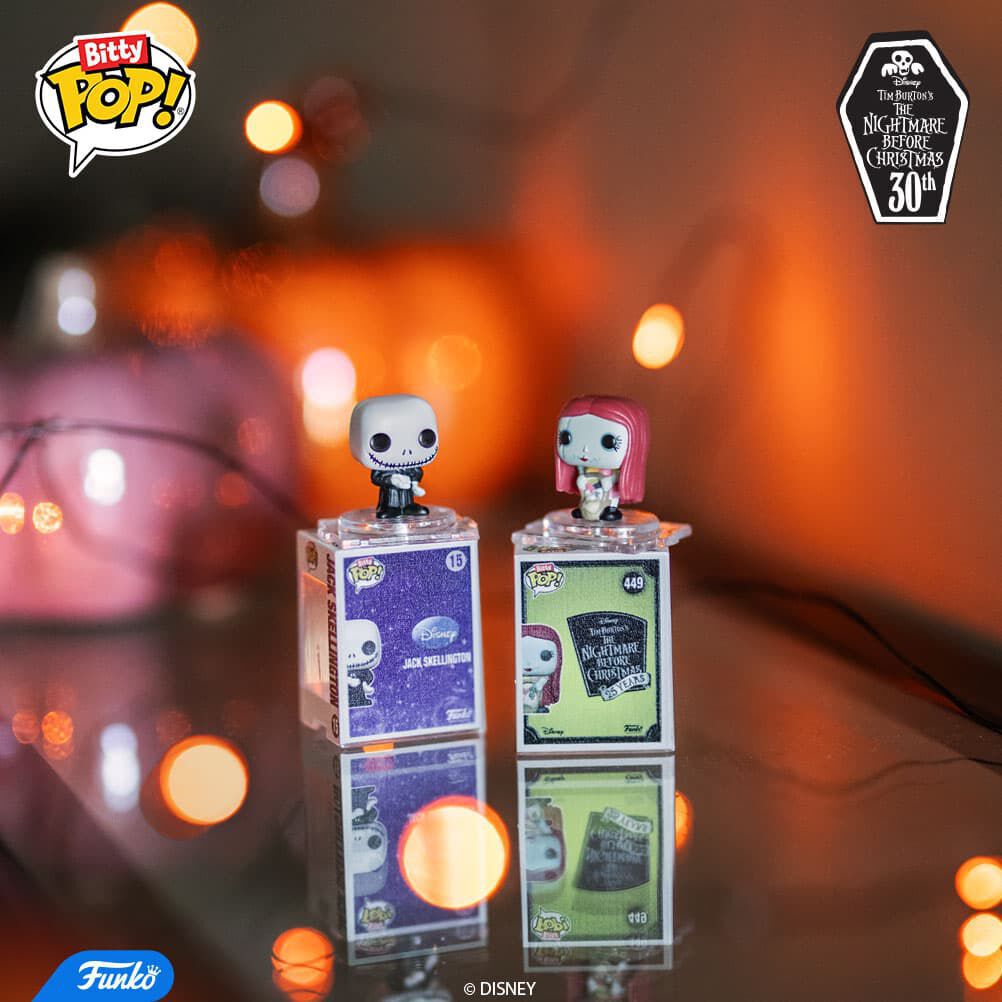 Bitty Pop! Jack Skellington & Sally Sewing 2-Pack - Figurine Bitty Pop! Disney - vue 2