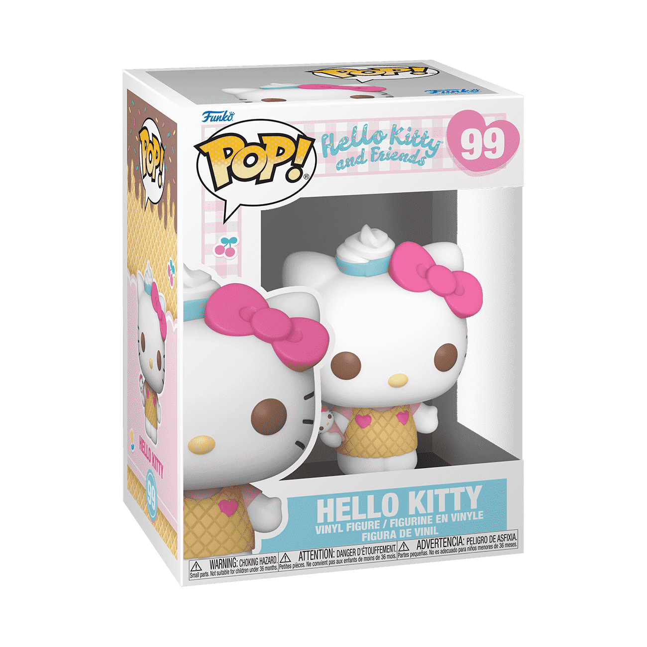 Pop! Hello Kitty with Ice Cream - Figurine Pop! Sanrio - vue 2