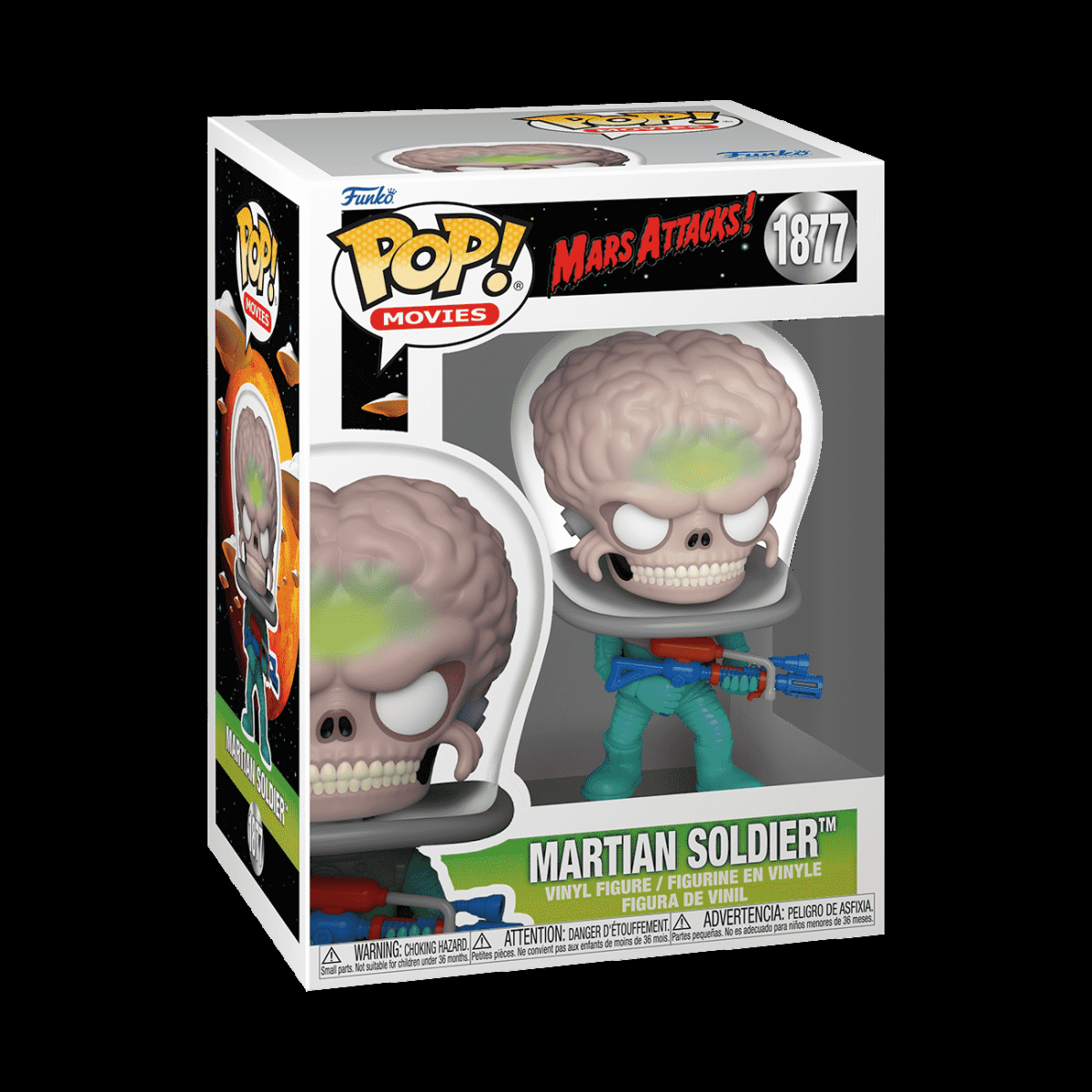 Pop! Martian Soldier with Atomic Ray Gun - Figurine Pop! Mars Attacks - vue 2