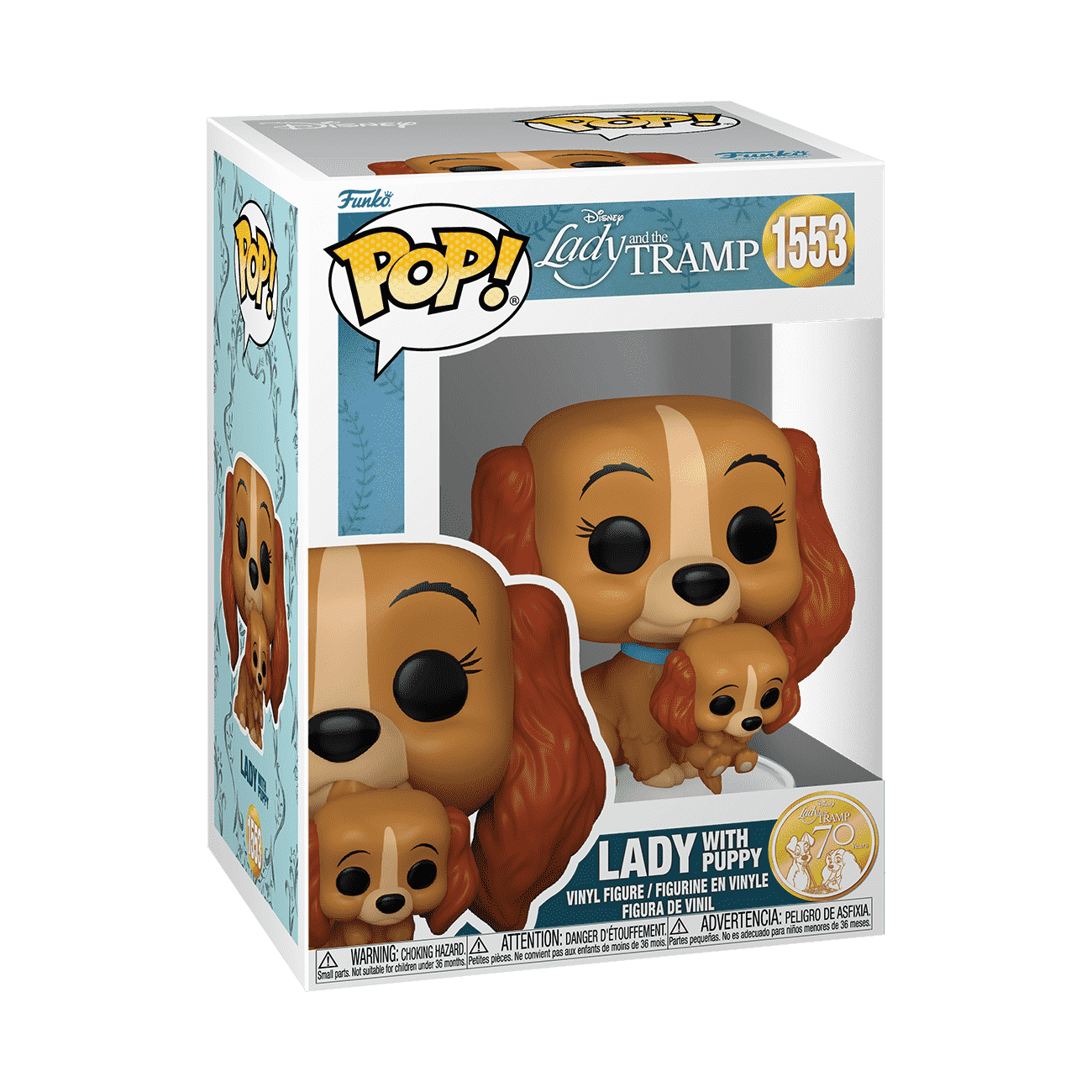 Pop! Lady with Puppy - Figurine Pop! Disney - vue 2