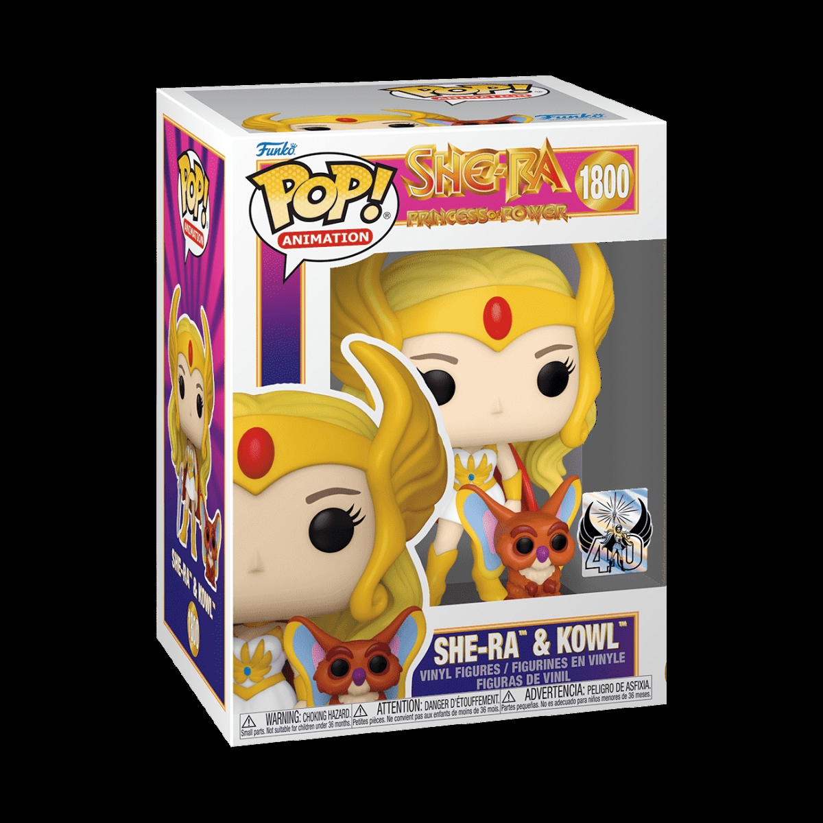 Pop! & Buddy She-Ra & Kowl (40th Anniversary) - Figurine Pop! Masters of the Universe - vue 2
