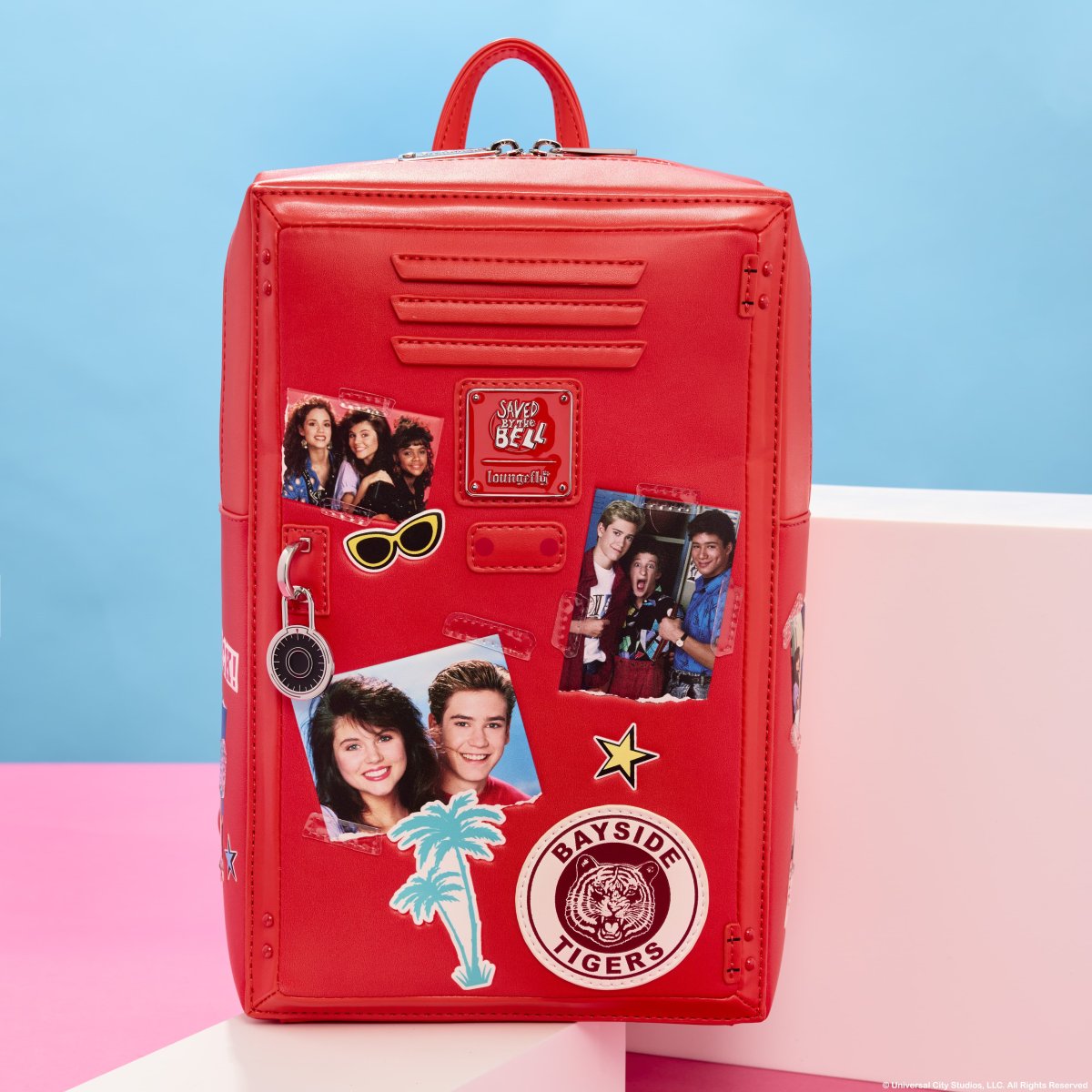 Saved By The Bell Bayside High Locker Figural Mini Backpack - Figurine Bags Saved by the Bell - vue 2
