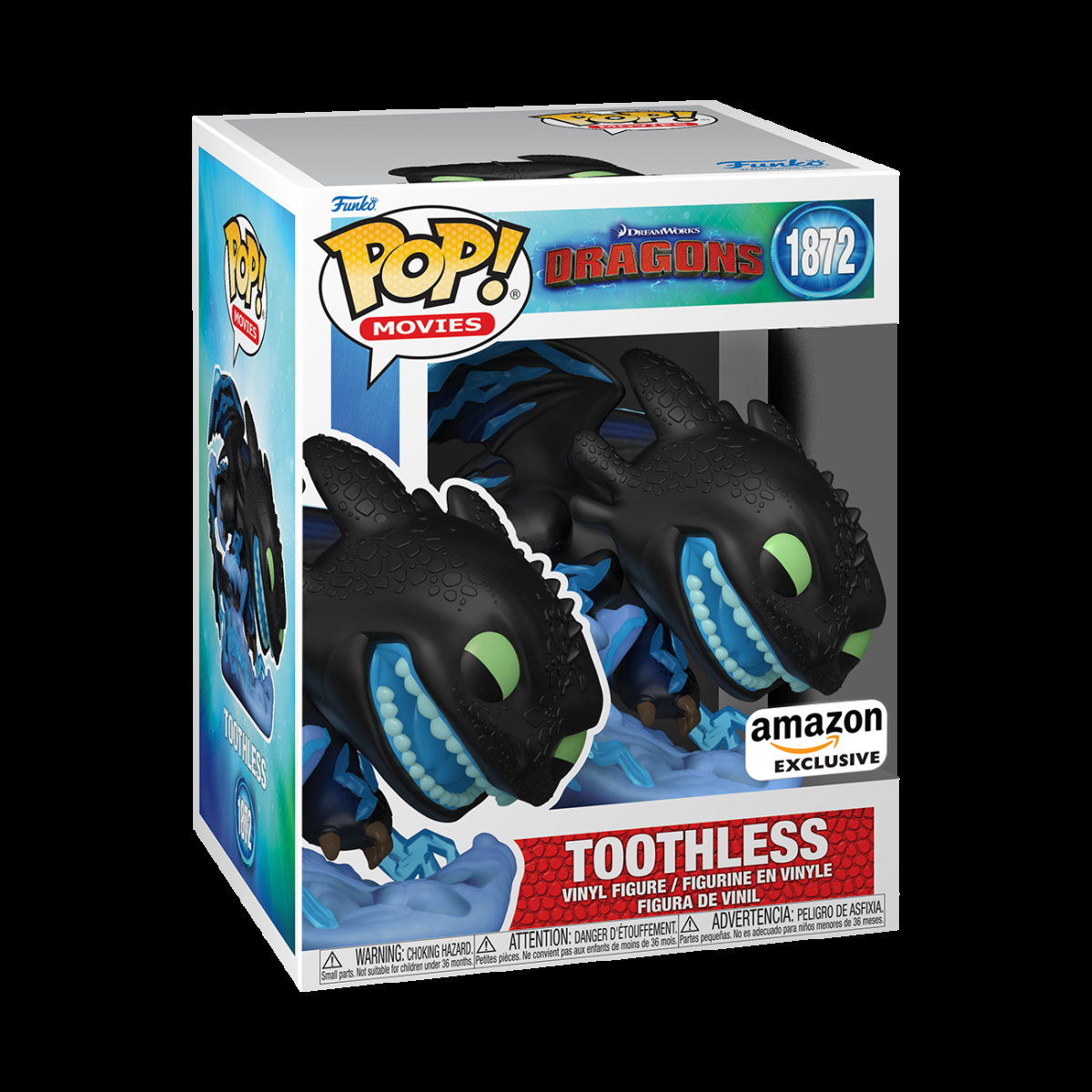 Pop! Premium Toothless (Lightning) - Figurine Pop! How to Train Your Dragon - vue 2