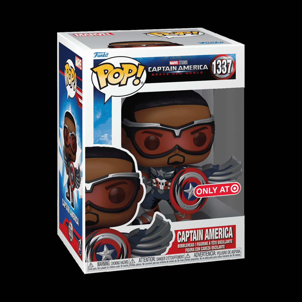 Pop! Captain America (Sam Wilson) (Retro Comic Deco) - Figurine Pop! Marvel - vue 2