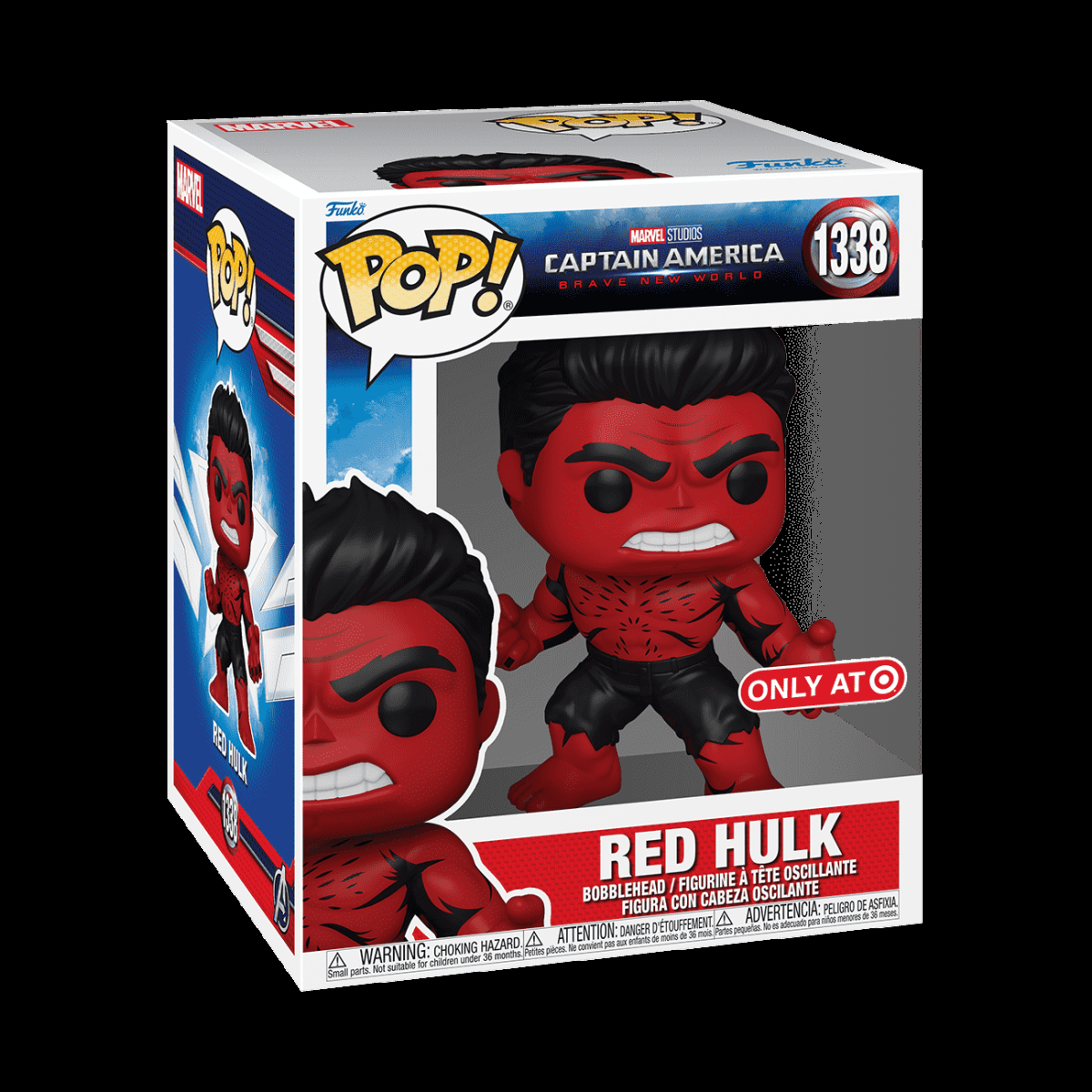 Pop! Super Red Hulk (Retro Comic Deco) - Figurine Pop! Marvel - vue 2