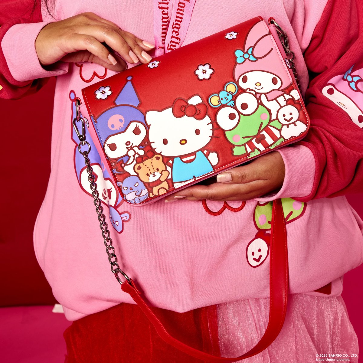Sanrio Hello Kitty & Friends Color Block Crossbody Bag - Figurine Bags Sanrio - vue 2