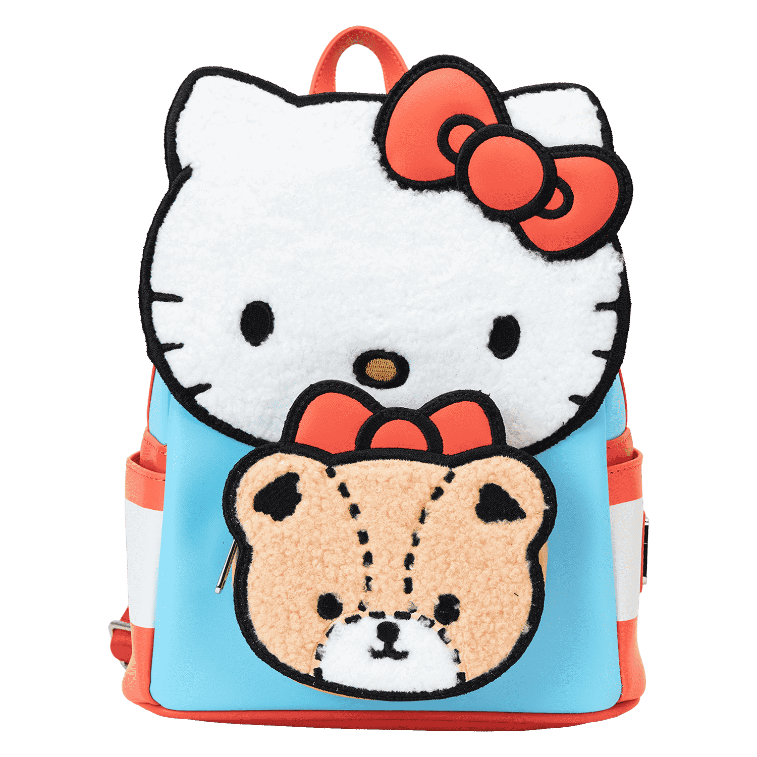 Sanrio Hello Kitty & Tiny Chum Bear Sherpa Mini Backpack - Figurine Bags