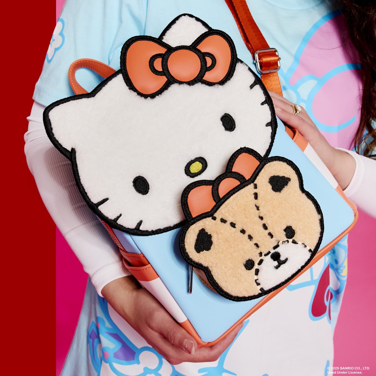 Sanrio Hello Kitty & Tiny Chum Bear Sherpa Mini Backpack - Figurine Bags Sanrio - vue 2